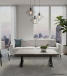 SOLID LIVE EDGE WOOD & IRON COFFEE TABLE