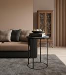 SOLID WOOD & IRON END TABLE