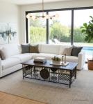 REPURPOSED IRON & SOLID WOOD COFFEE TABLE