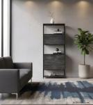 SOLID WOOD & IRON BOOKCASE
