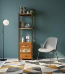 SOLID RECLAIMED TEAK 3 DRAWER BOOKCASE NIGHTSTAND SHELVING UNIT