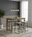 SOLID WOOD BAR HEIGHT TABLE