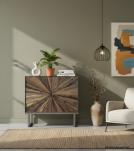 IRON & RECLAIMED WOOD CABINET