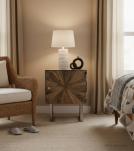 SOLID RECLAIMED WOOD & IRON SIDE TABLE