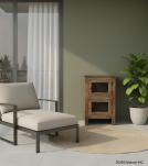 SOLID WOOD 2 DOOR END TABLE / NIGHTSTAND