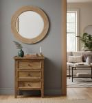 SOLID WOOD 3 DRAWER NIGHTSTAND END TABLE