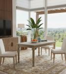 SOLID WOOD DINING TABLE W/ TURNED LEG