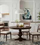 ROUND SOLID WOOD DINING TABLE