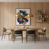 EXTENDABLE SOLID WOOD DINING TABLE W/ SELF-STORING EXTENSIONS