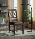 Wood  Leather Chair