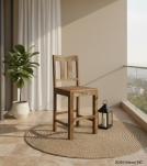 Bar wood stool