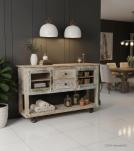 RECLAIMED TEAK + IRON SIDEBOARD / CONSOLE