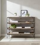 SOLID WOOD & IRON 4 TIER TABLE