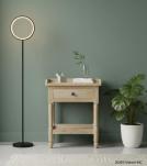 SOLID RECLAIMED TEAK WOOD END TABLE W/ DRAWER