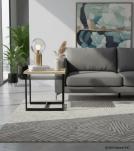 SOLID WOOD & IRON END TABLE