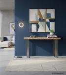 SOLID LIVE EDGE WOOD CONSOLE TABLE