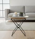 Brass end table