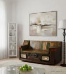 WOOD/IRON INDUSTRIAL SOFA