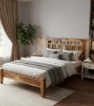 QUEEN ROSEWOOD BED