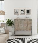 SOLID RECLAIMED TEAK WOOD 4 DOOR CABINET 