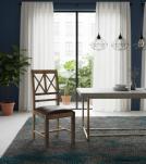 Wood And Leather Chair