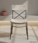 SOLID RECLAIMED TEAK WOOD & IRON CHAIR