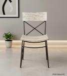 SOLID RECLAIMED TEAK WOOD & IRON CHAIR
