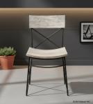 SOLID RECLAIMED TEAK WOOD & IRON CHAIR