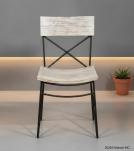 SOLID RECLAIMED TEAK WOOD & IRON CHAIR