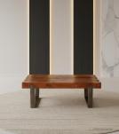 SOLID RECLAIMED TEAK WOOD & IRON COFFEE TABLE - INCREDIBLE!!