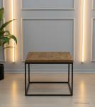 SOLID WOOD & IRON COFFEE TABLE