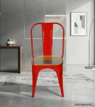 WOODEN IRON CHAIR 