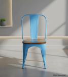 WOODEN IRON CHAIR 