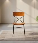 WOODEN IRON CHAIR