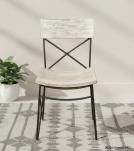SOLID RECLAIMED TEAK WOOD & IRON CHAIR