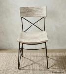 SOLID RECLAIMED TEAK WOOD & IRON CHAIR