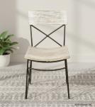 SOLID RECLAIMED TEAK WOOD & IRON CHAIR