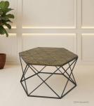 SOLID WOOD & IRON COFFEE TABLE