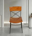 WOODEN IRON CHAIR