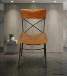 SOLID RECLAIMED TEAK WOOD & IRON CHAIR