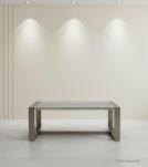 SOLID WOOD & IRON COFFEE TABLE