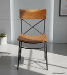 SOLID RECLAIMED TEAK WOOD & IRON CHAIR
