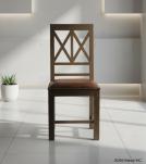 WOODEN LEATHER DINING CHAIR