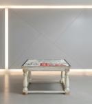 SOLID WOOD PAINTED COFFEE TABLE