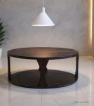 SOLID WOOD ROUND COFFEE TABLE