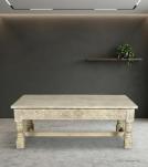 HAND CARVED SOLID WOOD COFFEE TABLE