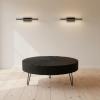 SOLID WOOD & IRON ROUND COFFEE TABLE