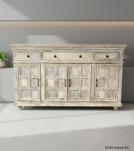 SOLID RECLAIMED TEAK WOOD SIDEBOARD CABINET CONSOLE W/ 4 DOORS & 4 DRAWERS