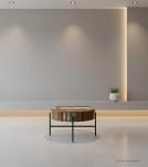 SOLID RECLAIMED TEAK WOOD W/ METAL COFFEE TABLE