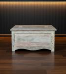 SOLID RECLAIMED WOOD STORAGE COFFEE TABLE W/  ACCESS ON 2 SIDES 